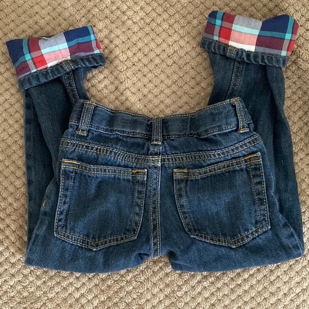Rocker size 3t little girls cuffs can fold down to make pants